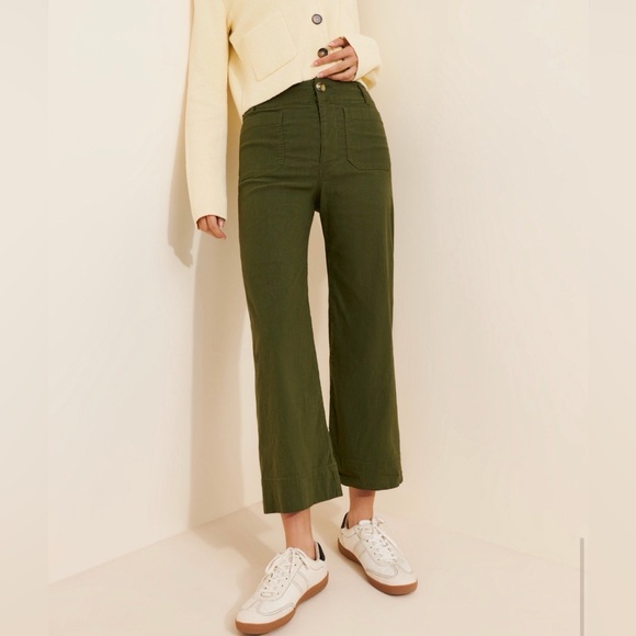 Anthropologie Colette cropped wide leg pants - Picture 3 of 7